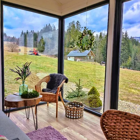 Tatil Evi W Gorach Tiny House Forest Jacuzzi/widoki *